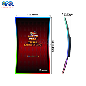 工业43英寸多点触控游戏监视器3m协议RS232 USB Fire Link/Mega Link防水350cd/<span class=keywords><strong>M</strong></span> ² 亮度监视器 - Product Image 3