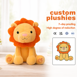 Peluches Personalizados de Animales de Dibujos Animados, Peluches de León, Crea Tu Propia Mascota de Película, Peluche Derivado - Product Image 1