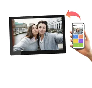 10.1 "WiFi 클라우드 디지털 사진 프레임 OEM 공장 내장 16G 메모리 공유 즉시 언제 어디서나 (임베디드 터치)