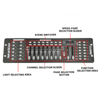 Controlador DMX512 Igreslite Mini para Iluminación de Escenario, Iluminación LED RGB de 192 Canales, Cabeza Móvil Programable para Discoteca
