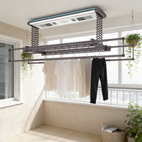 Sèche-linge électrique multifonctionnel robuste avec fonction minuterie, télécommande et éclairage LED pour usage intérieur