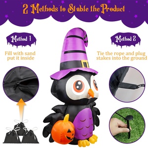Ourwarm Custom <strong>Nightmare</strong> <strong>Before</strong> Halloween Animated Inflatable Yard <strong>Decoration</strong> 6ft 4ft Aufblasbar <strong>Christmas</strong> <strong>Decorations</strong> - Product Image 4