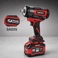 Kunci Impack Torsi Tinggi 21V Tanpa Sikat Kelas Industri 800-1300Nm Kecepatan Variabel 1/2" Drive Kit Perawatan & Perbaikan Armada