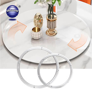 Cojinete giratorio de aluminio de alta resistencia, placa giratoria redonda, herrajes <span class=keywords><strong>Lazy</strong></span> <span class=keywords><strong>Susan</strong></span> para cocina y sala de estar, mesa de comedor - Product Image 1