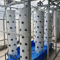 Tour rotative X44 avec cadre Type de suspension colonne verticale hydroponique aéroponique fraise fruits tour de jardin tour de plantation