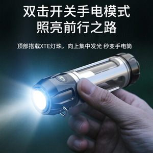 Linterna de Camping BaiFeng LED USB Recargable, Luz Portátil de Aleación de Aluminio con Temperatura de Color Ajustable para Uso en Exteriores - Product Image 3