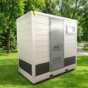 Baño público portátil <span class=keywords><strong>de</strong></span> alta calidad, diseño Industrial con Panel sándwich <span class=keywords><strong>de</strong></span> acero, <span class=keywords><strong>inodoros</strong></span> móviles modulares para exteriores para casa <span class=keywords><strong>de</strong></span> oficina - Product Image 1