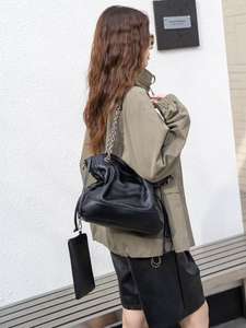 กระเป๋าโท้ทลำลองผู้หญิง รุ่น Lichee Lady ราคาโรงงาน หนังแท้ ปิดด้วยฝาปิด กระเป๋าถือสำหรับผู้หญิง ใช้ได้ทั้งภายนอกและภายใน ดีไซน์หรูหรา ยอดนิยม - Product Image 5