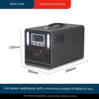 300W Çok Fonksiyonlu Taşınabilir Güç İstasyonu Güneş Enerjili Jeneratör LiFePO4 Pil Kamp Karavan Ev Acil Durum AC USB