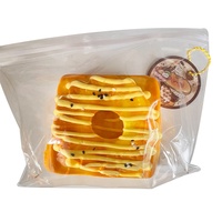 Jouet Squishy Réaliste Anti-Stress en Silicone Populaire, Simulation de Nourriture : Sauce Ananas et Toast Épais, pour Tous les Âges