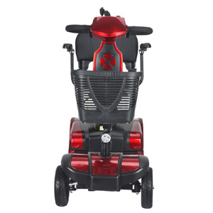 Scooter électrique à quatre roues X-04 rouge, léger, compact, en alliage d'aluminium, pour personnes âgées, usage domestique - Product Image 4