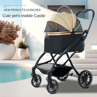 Poussette professionnelle multifonctionnelle de luxe pour animaux de compagnie à prix abordable personnalisée en gros