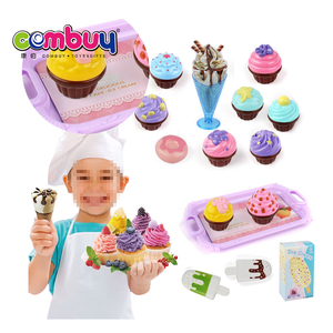 Jeu <span class=keywords><strong>de</strong></span> <span class=keywords><strong>cuisine</strong></span> <span class=keywords><strong>de</strong></span> fête d'imitation, ensemble <span class=keywords><strong>de</strong></span> crème glacée, jouets <span class=keywords><strong>de</strong></span> dessert pour enfants - Product Image 1