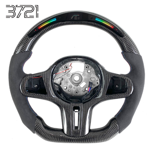 Volante Deportivo de Fibra de Carbono con LED para BMW Serie 3457 G20G30G31G32G01G02G05G06G07G11G12G22 X3X4X5X6X7, 2017-2025 - Product Image 1