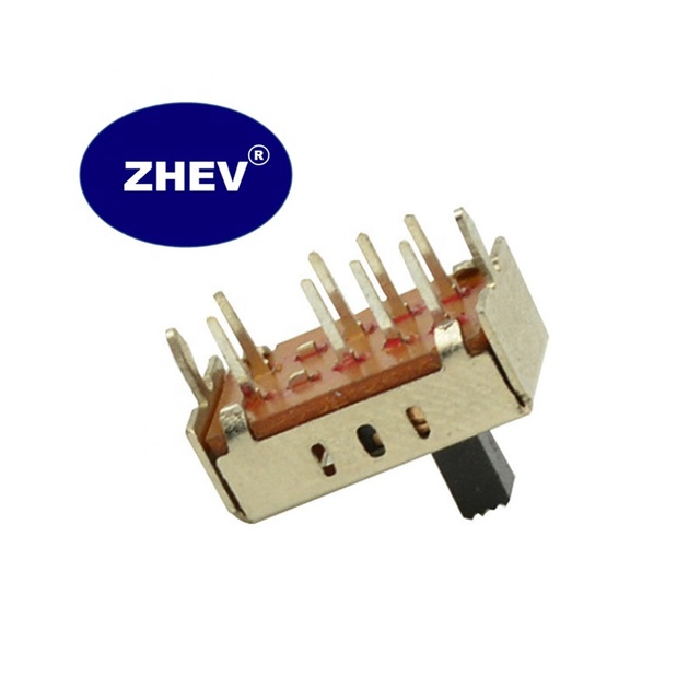 SS-23D07 2P3T Slide Switch With 5MM Customize Button Height 8 Pin