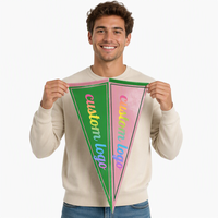 Drapeau Fanion en Feutre Personnalisé pour Publicité Sportive, Anniversaires, Décorations de Fête, Impression Numérique – Fabrication Usine