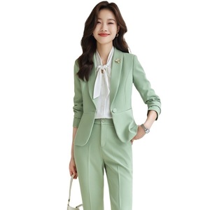 Women's Professional Long Sleeve Suit Slim Fit Elegant Work Uniform For Office Teacher Business Wear Spring 2026 Polyester - Product Image 5