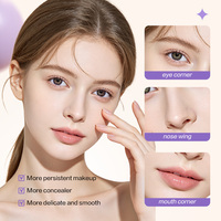 Fond de teint crème compact avec couvercle à clapet, fond de teint solide portable, fini mat naturel, fond de teint correcteur