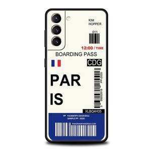 Biglietto di viaggio della città del mondo New York London Label custodia per telefono per <span class=keywords><strong>Samsung</strong></span> S24 S23 S22 S20 Ultra S21 FE 5G S10 S9 Plus S10E S8 <span class=keywords><strong>Cover</strong></span> - Product Image 2