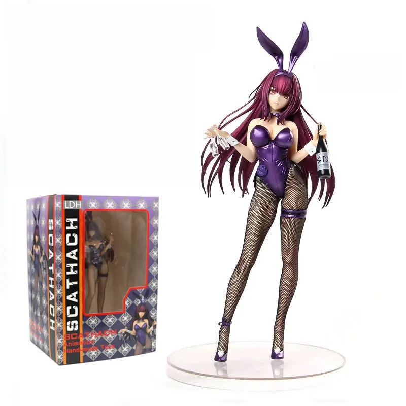 24cm Fate/Grand Order Scathacha Collectible Sexy Girl Cartoon Collectible Plastic Statue Anime Figure PVC Model Gifts