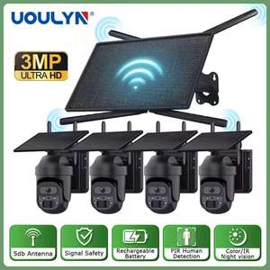 Ubox Açık Hava Su Geçirmez 10W 4G Sim Kartlı Güneş Enerjili Router ve 3MP WIFI Ağ Güneş Enerjili Güvenlik PTZ CCTV Ağ Kamera Sistemi - Product Image 2