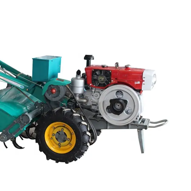 2wd tekerlekli yürüyen traktör 15HP 18HP farm çiftlik için iki tekerlekli dizel iki tekerlekli traktör