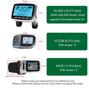 <span class=keywords><strong>TongSheng</strong></span> — Kit de motorisation de vélo électrique, avec écran LCD, écran XH18, 1 to, 2 câbles, accélérateur de pouce, pour Kit moteur à entraînement central dans le pédalier, tsdz2 - Product Image 5
