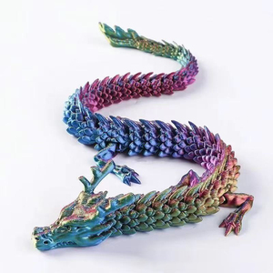 Dragon imprimé en 3D pour enfants, jouets anti-stress Dragon, animaux imprimés en 3D, jouets anti-stress Dinosaures, fournitures et récompenses pour la classe pour garçons et filles - Product Image 3