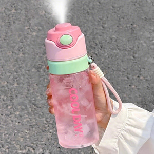 Commercio all'ingrosso personalizzato Logo lettera di plastica colorato smerigliato di colore cambiando a prova di perdite tazza <span class=keywords><strong>con</strong></span> coperchio per la festa - Product Image 2