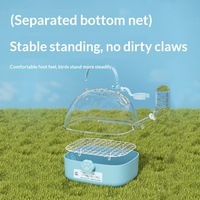 Cage de transport portable pour perroquet, petite, en plastique respirant, spéciale pour perruches, perruches tigrées, Xuanfeng, Peony, anti-évasion
