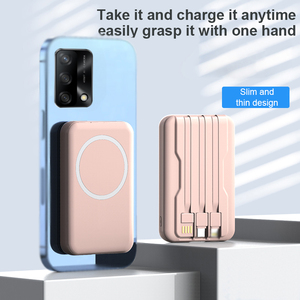 แบตเตอรี่สำรองแม่เหล็กไร้สาย 10000mAh ชาร์จเร็ว พกพาสะดวก สายชาร์จในตัว พร้อมหน้าจอแสดงผลดิจิตอล - Product Image 5