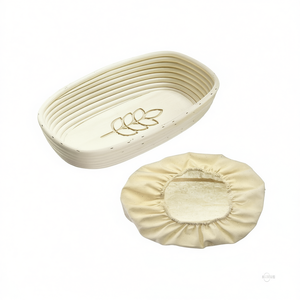 Westmark Proofing <b>Basket</b> Ear Oval With Cover For <b>Bread</b> Proofing Baking Tools - Product Image 2