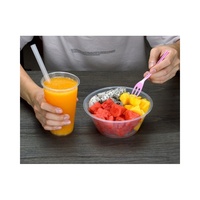 Bols à collation de 700 ml, gobelets en plastique de 700 ml, bols à emporter, à boire ensemble, paroi épaisse, moulage par injection, couleur personnalisée, sérigraphie