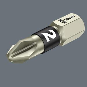WERA - 05073613001 Pozidriv embouts en acier inoxydable (emballage libre-service)-EAN 4013288112101 INSERTS POUR EMBOUTS DE VISSAGE - Product Image 3
