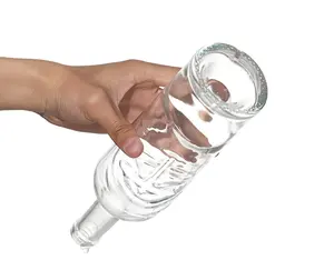 Botol Kaca Berukiran Capung 750Ml Botol Anggur Batu Api Whisky Vodka