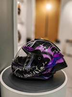 Casque de moto intégral certifié DOT 666, style course, graphisme Venom, équipement de moto, casques pour moto