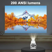 Projecteur intelligent pour la maison, 1080P HDR10, mini projecteur portable, WiFi, mise en miroir de l'écran, projecteur de cinéma, clé TV