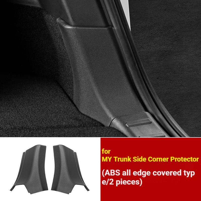 Ensemble de 2 protections d'angle latérales de coffre arrière en ABS pour Model Y (2021-2024)