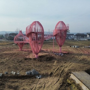 Su misura per esterni punti panoramici struttura in acciaio edifici a forma speciale per la ristrutturazione di costruzioni vecchie strutture in acciaio - Product Image 2