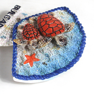 Imán de Refrigerador de Resina 3D con Diseño Personalizado de la Marca DENGTU, Recuerdo Ecológico con Temática de Playa, Tortuga Marina, Estrella de Mar, Bulgaria, Gran Canaria - Product Image 3
