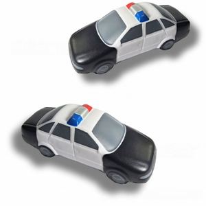 Balle anti-stress publicitaire personnalisée en mousse PU en forme de voiture de police, jouet souple à presser - Product Image 6