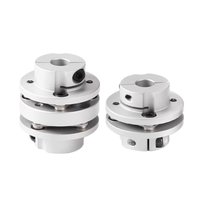 Accouplement flexible à diaphragme à palier en alliage d'aluminium LK3, simple ou double disque, pour moteur pas à pas et servo