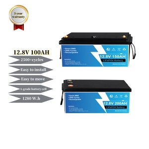 Литтек Lifepo4 аккумулятор 12 В 100Ah 150Ah 300Ah 400Ah 100 200 Ah глубокий цикл 12 В 12,8 В Солнечный <span class=keywords><strong>24</strong></span> В 12 В 12 В литий-ионный аккумулятор - Product Image 1