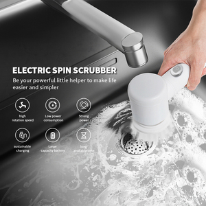 <span class=keywords><strong>Cepillo</strong></span> <span class=keywords><strong>de</strong></span> limpieza eléctrico <span class=keywords><strong>para</strong></span> cocina, <span class=keywords><strong>baño</strong></span>, puerta <span class=keywords><strong>de</strong></span> ducha, bañera, espejo, azulejo, bañera, plato, fregadero, motor doméstico <span class=keywords><strong>de</strong></span> mano - Product Image 6