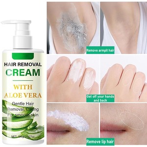Crème dépilatoire pour le visage douce et non irritante Peau sensible Crème dépilatoire à l'aloe vera pour femmes Crème dépilatoire pour le visage - Product Image 4