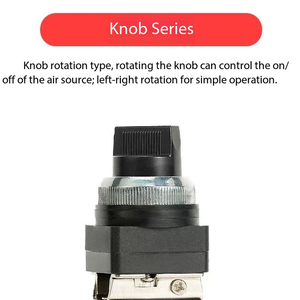 Vanne mécanique pneumatique 2 positions 5 voies MV522R, type à rouleaux, vanne directionnelle manuelle MV522TB, interrupteur à bouton LB - Product Image 5