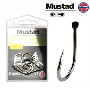 Anzuelo para Peces Gigantes Mustad No. Anzuelo Ise-ni de acero con alto contenido de carbono (9) para pesca de carpa en agua dulce - Product Image 5