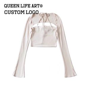 Custom 2024 Y2K Style Womens Sweat Pants Set Profesional Fabricante's <span class=keywords><strong>Hot</strong></span> Fashion Winter Cord in China Técnica bordada - Product Image 4