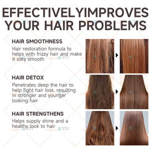 Sifuli Huati Elybiohair Tratamiento de aceite <span class=keywords><strong>para</strong></span> el cuidado del cabello Etiqueta Champú y acondicionador de rizos naturales Crema <span class=keywords><strong>para</strong></span> cabello <span class=keywords><strong>seco</strong></span> - Product Image 6