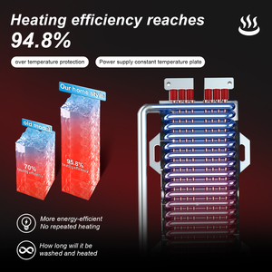 Scaldabagno Istantaneo <span class=keywords><strong>a</strong></span> Risparmio Energetico, Temperatura Costante, Montaggio <span class=keywords><strong>a</strong></span> Parete, per Doccia - Product Image 5